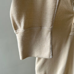 1970s Military Issue Washable Wool Blend Henley Shirt