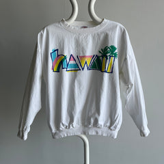 1980s Crazy Shirts Brand Hawaii Lightweight Cotton (No Fleece) Sweatshirt Cut Shirt