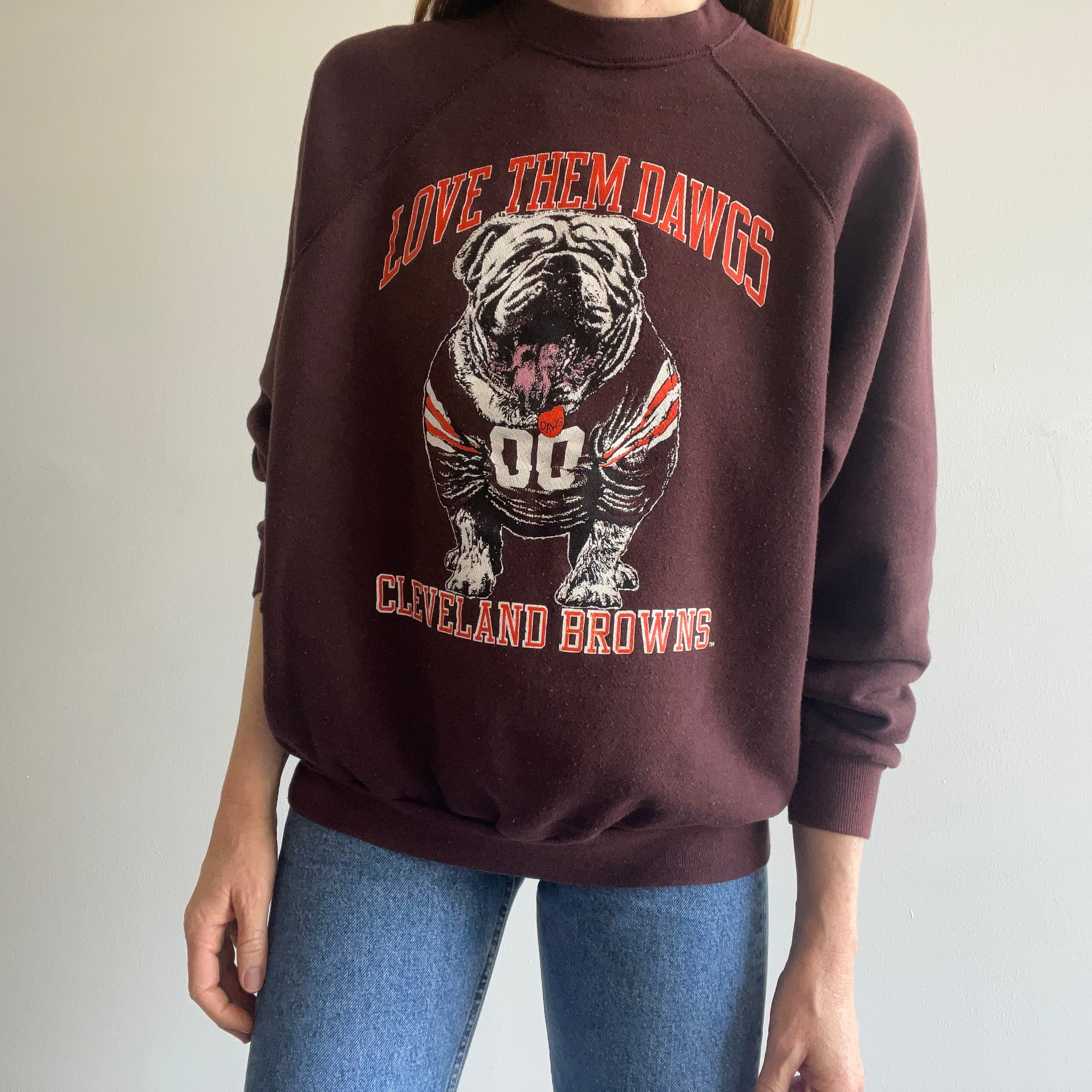 90s 80s Vintage Retro Cleveland Browns Sweatshirt