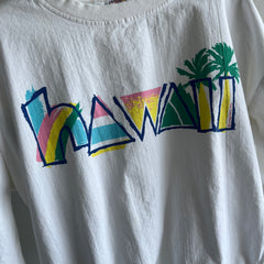 1980s Crazy Shirts Brand Hawaii Lightweight Cotton (No Fleece) Sweatshirt Cut Shirt