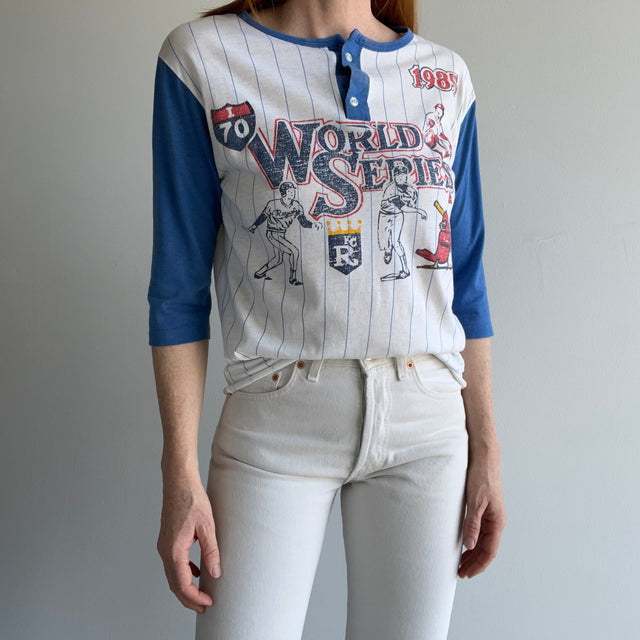 1985 World Series KC Royals vs. St. Louis Cardinals Henley