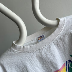 1980s Crazy Shirts Brand Hawaii Lightweight Cotton (No Fleece) Sweatshirt Cut Shirt