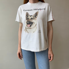 1980/90s Super Paint Stained Good Buddy German Shepard T-Shirt - AWWWWW