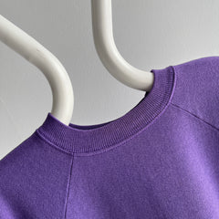 1990s Hanes Her Way Purple Raglan Sweatshirt