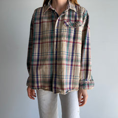 1990s L.L.Bean Single Pocket Cotton Flannel/Shirt - Yes Please!