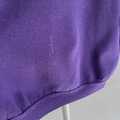 1990s Hanes Her Way Purple Raglan Sweatshirt