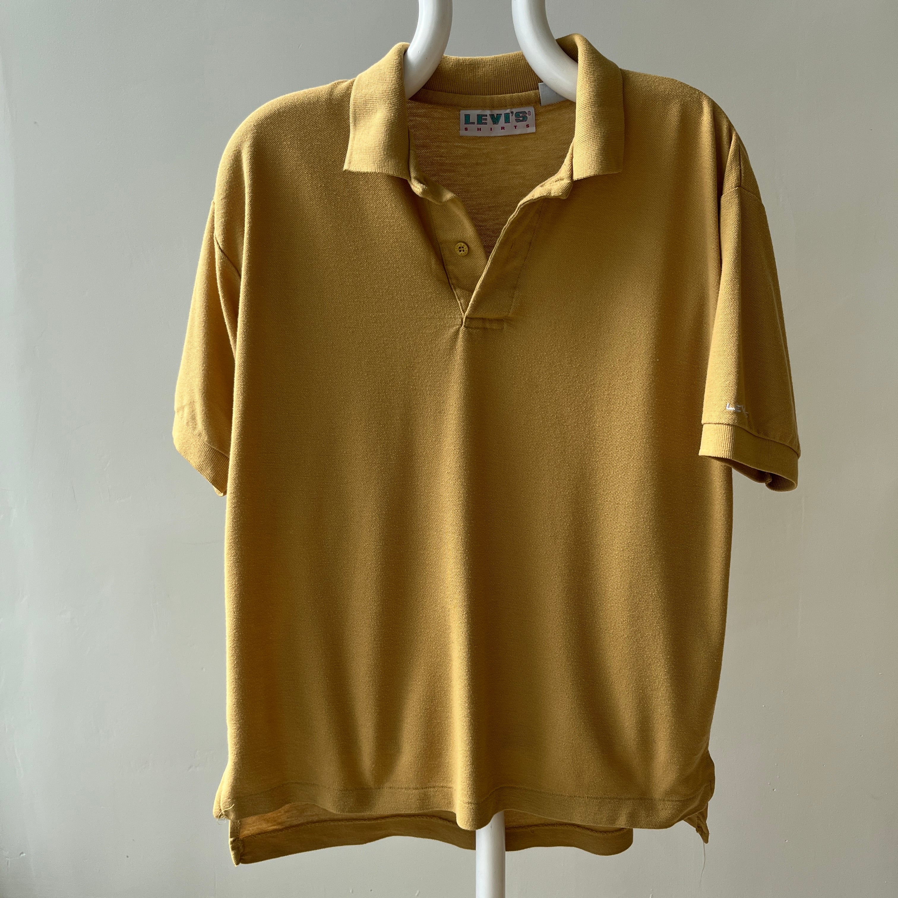 1980s Rusty Gold/Bronze Polo Shirt by Levi's