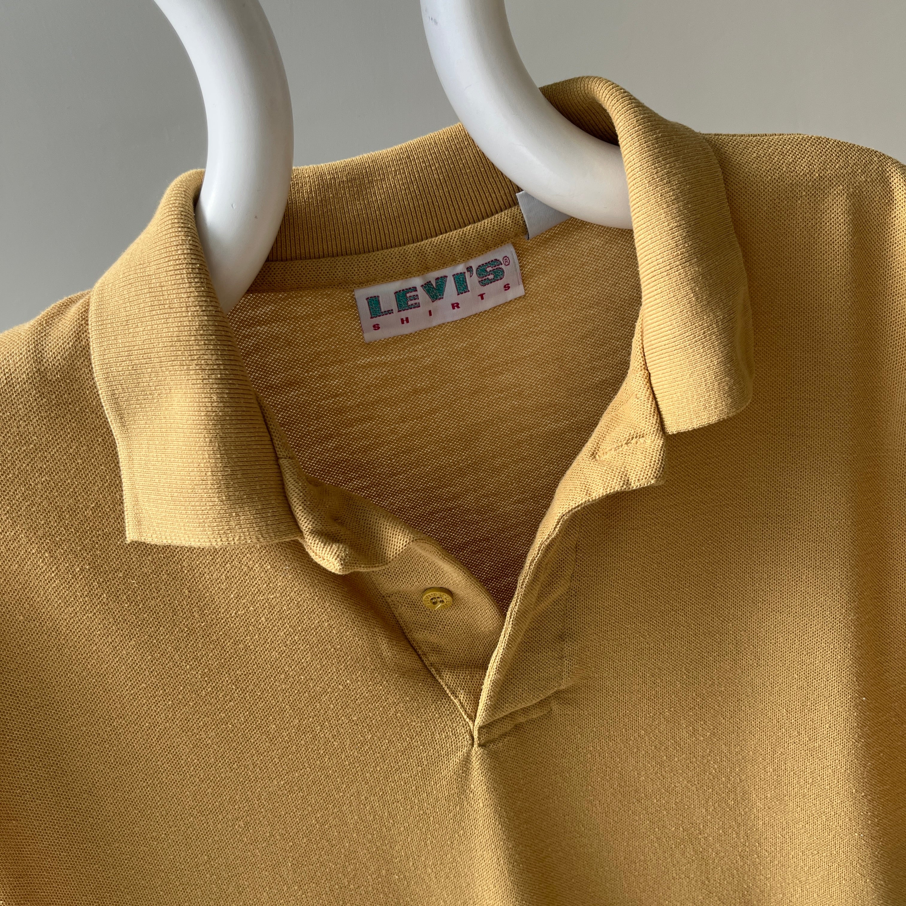 1980s Rusty Gold/Bronze Polo Shirt by Levi's