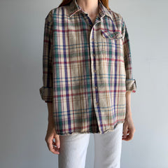 1990s L.L.Bean Single Pocket Cotton Flannel/Shirt - Yes Please!