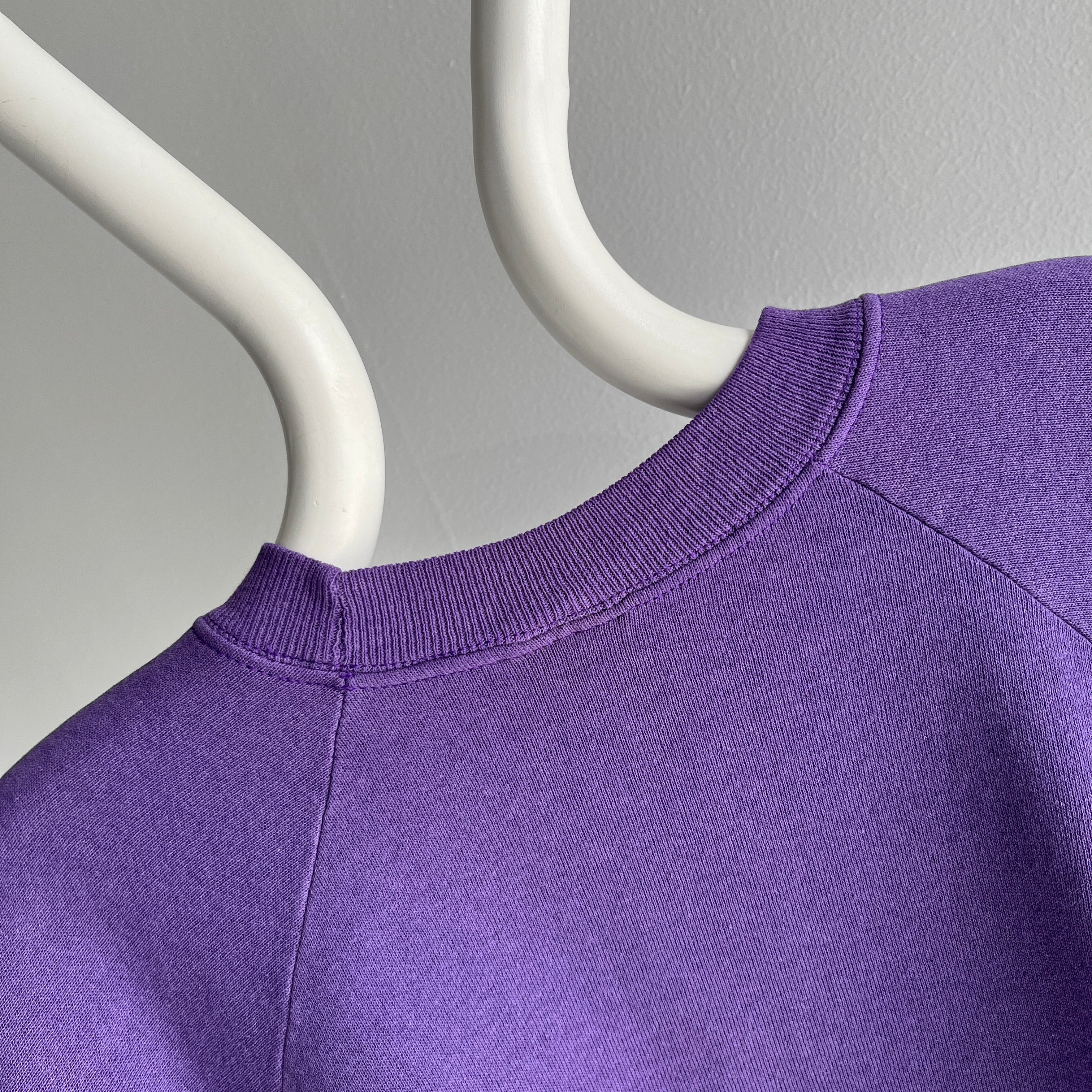 1990s Hanes Her Way Purple Raglan Sweatshirt – Red Vintage Co