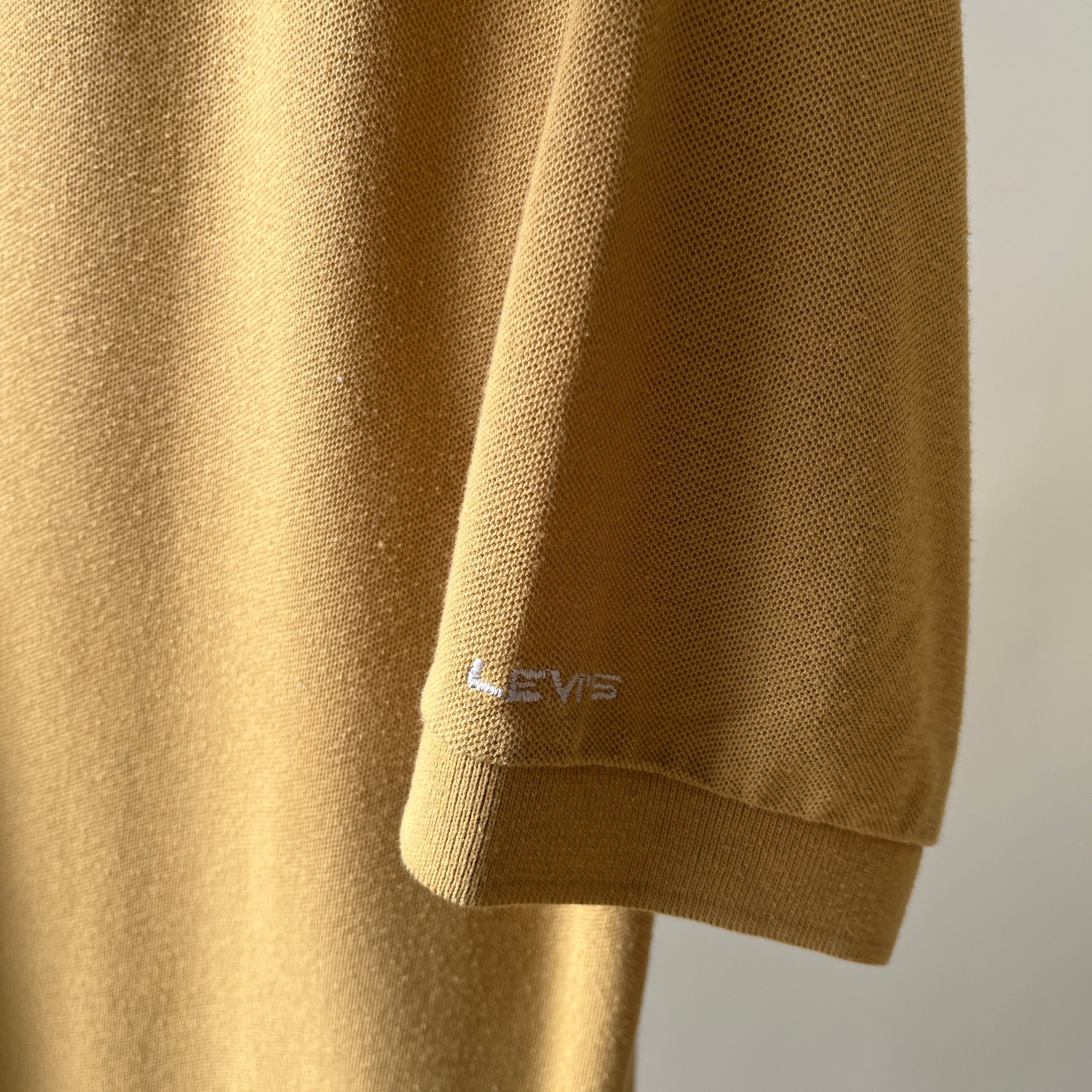 1980s Rusty Gold/Bronze Polo Shirt by Levi's