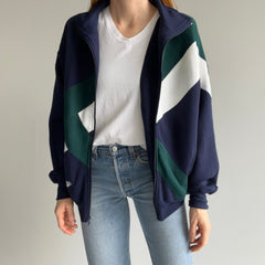 1990s Pony Color Block Super Soft Zip Up with Pockets