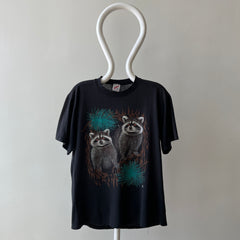 1987 Trash Can Panda Raccoon T-Shirt
