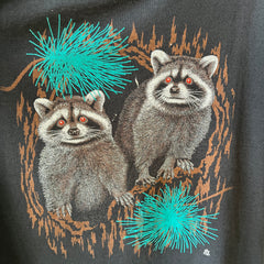 1987 Trash Can Panda Raccoon T-Shirt