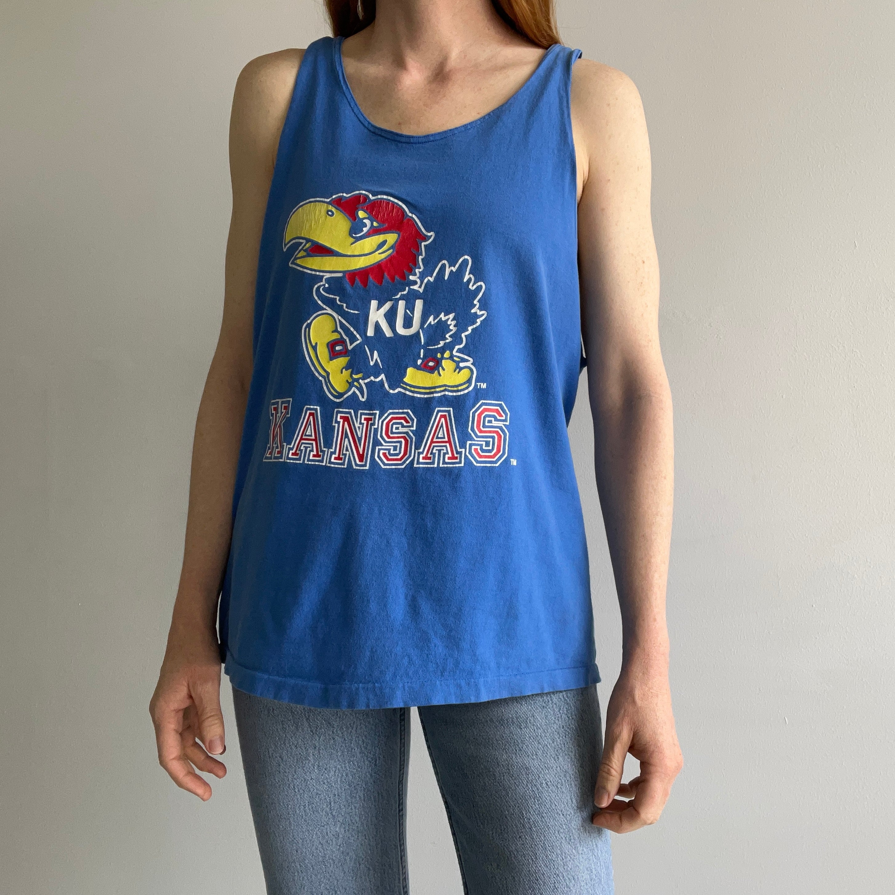 1990s Kansas City Jayhawks Cotton Tank Top