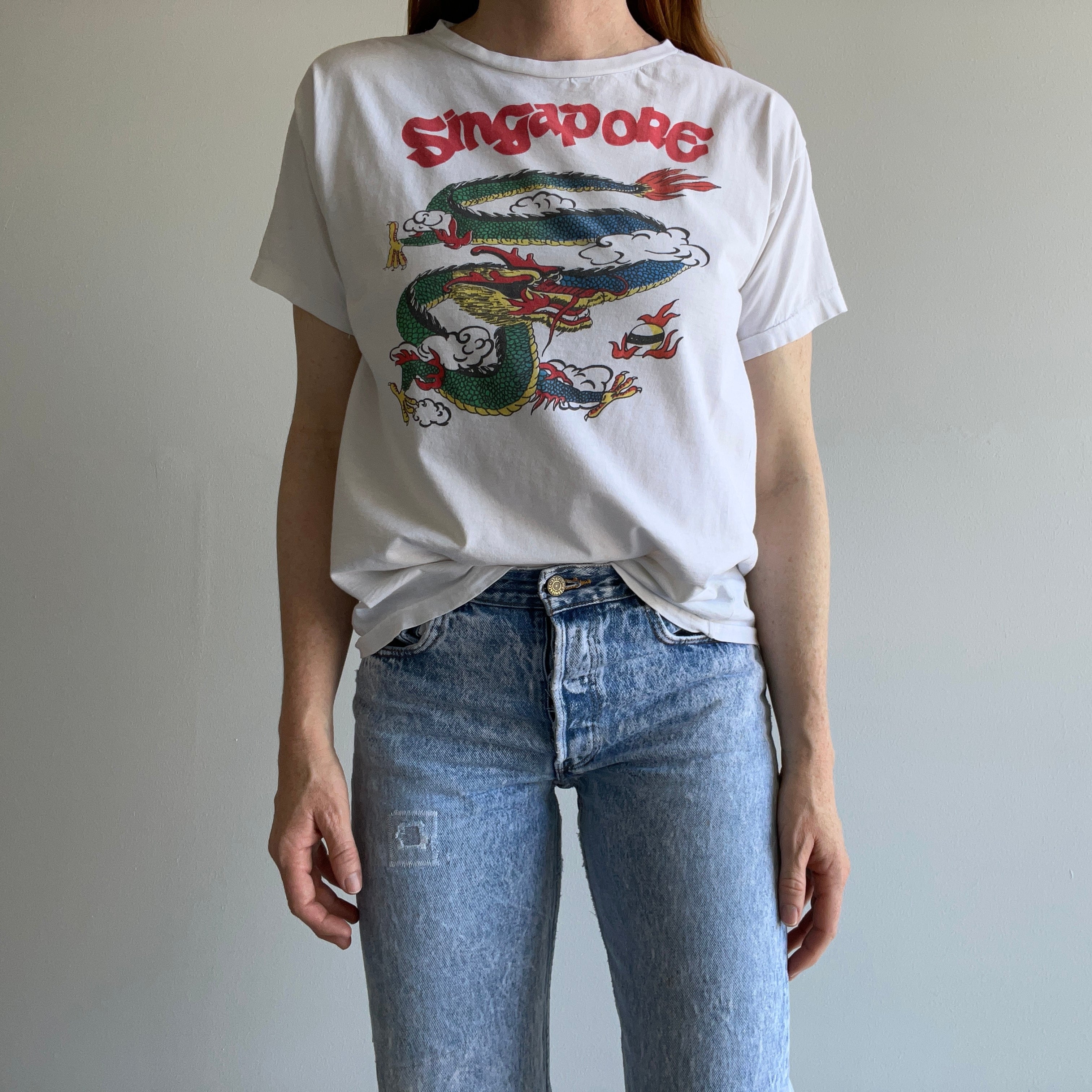 1990s Singapore Cotton Tourist T-Shirt