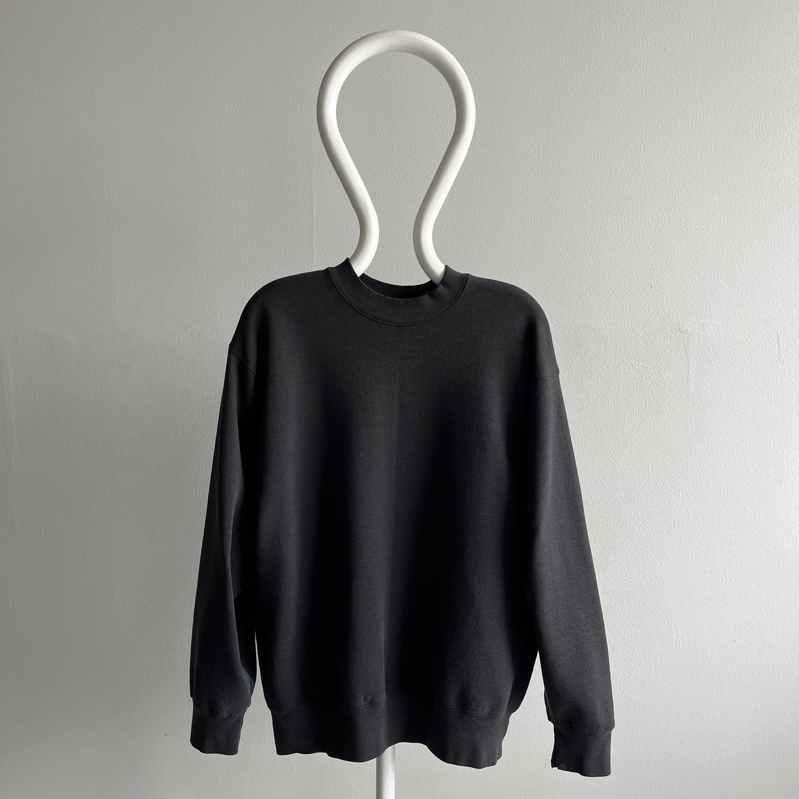 1990s Blank Black Sweatshirt by BVD