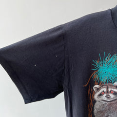 1987 Trash Can Panda Raccoon T-Shirt