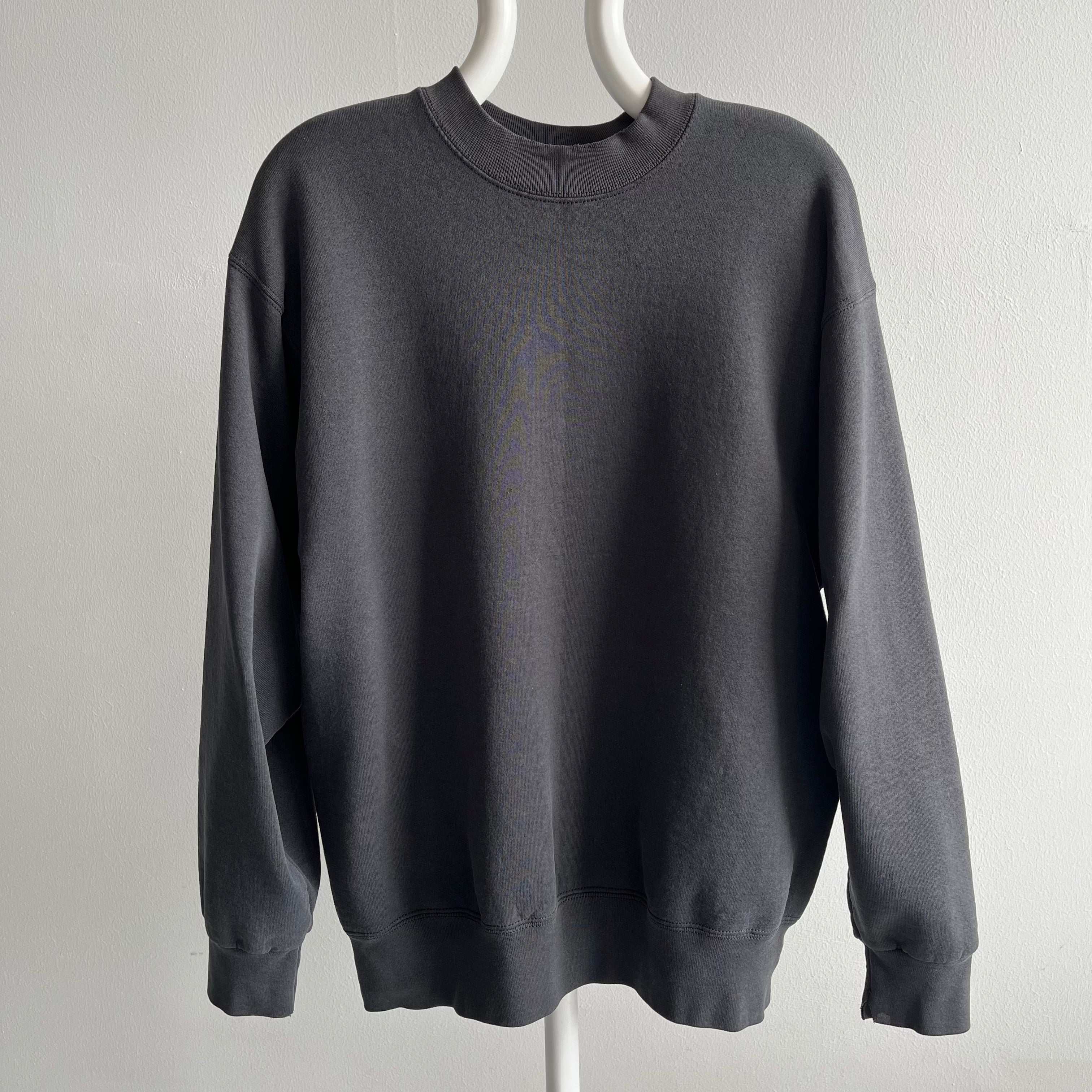 1990s Blank Black Sweatshirt by BVD