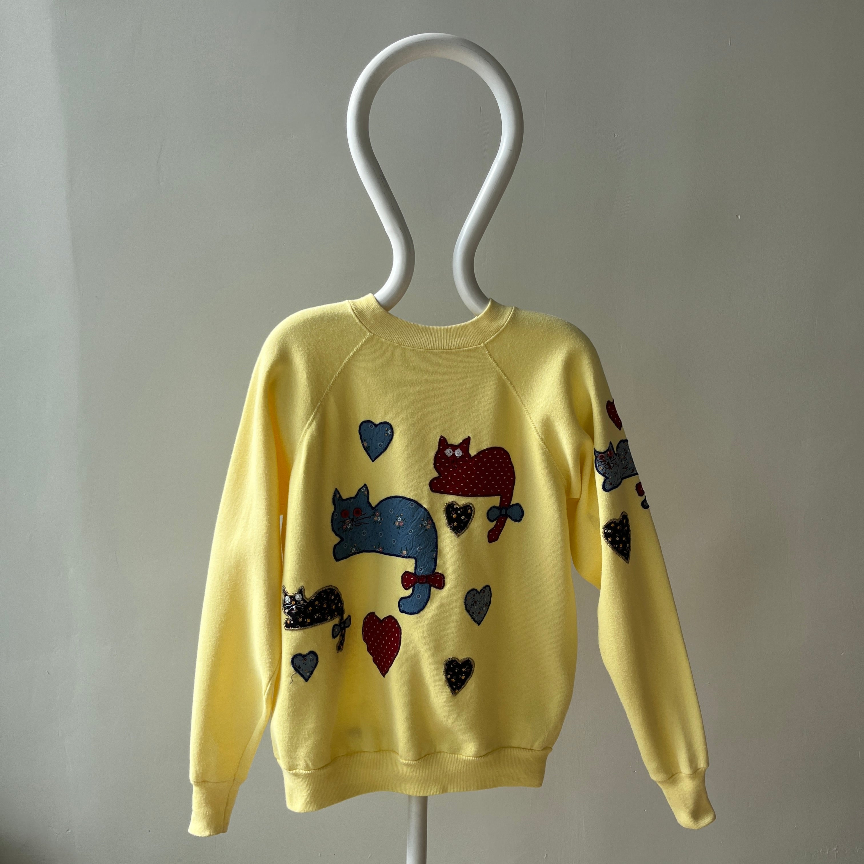 1980s DIY Most Amazing CAT Lady or Gentleman Sweatshirt