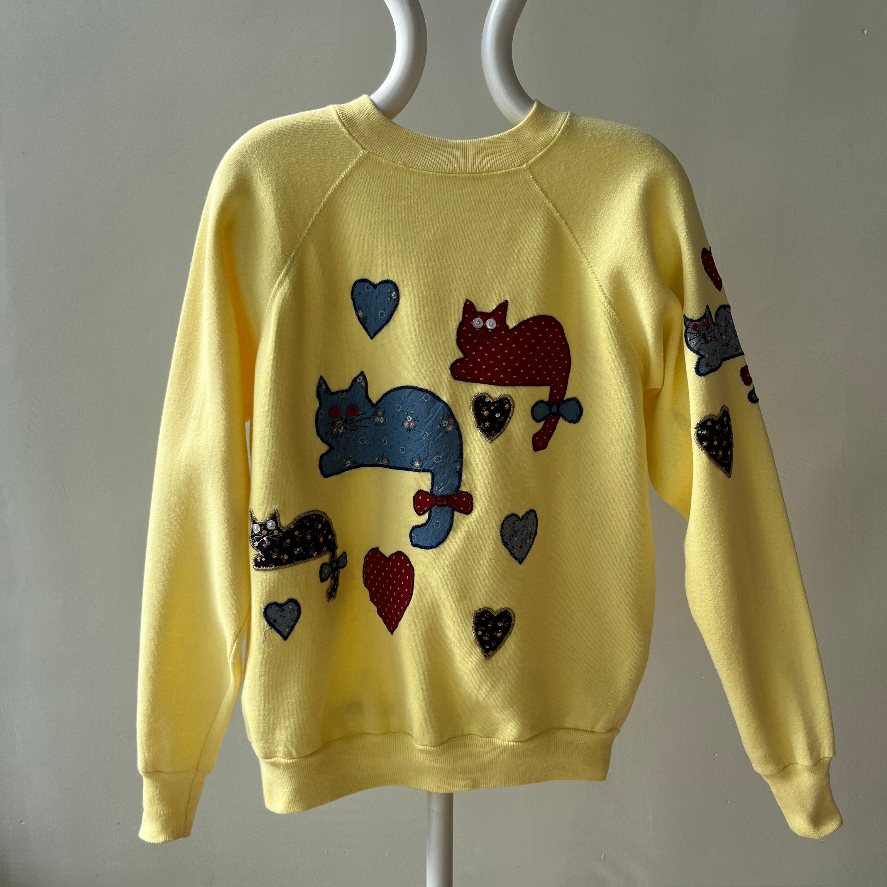 1980s DIY Most Amazing CAT Lady or Gentleman Sweatshirt