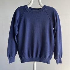 1980s Blank Navy Raglan by St. John's Bay