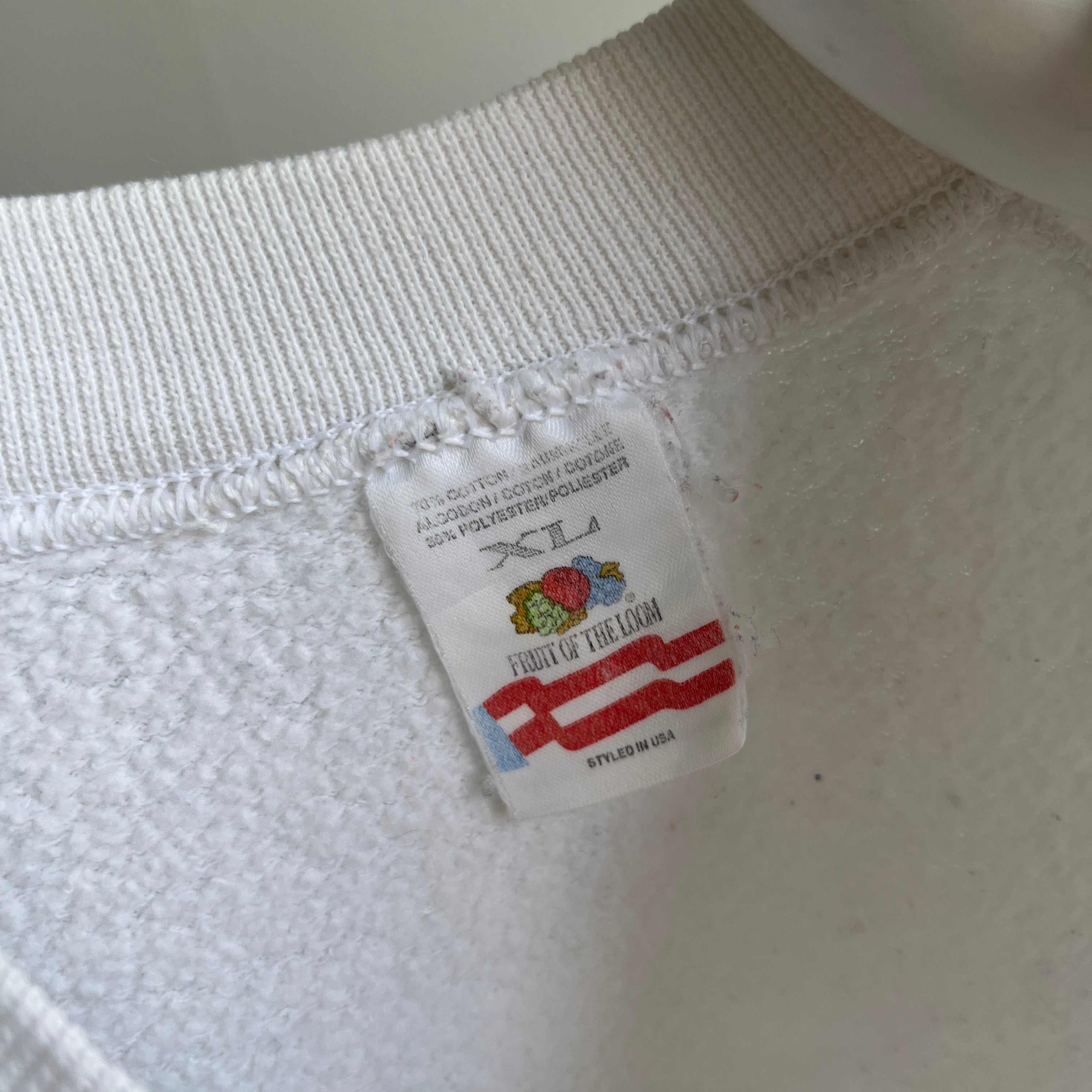 1990s Made in Ireland Fruit of The Loom FOTL Namesake Sweatshirt