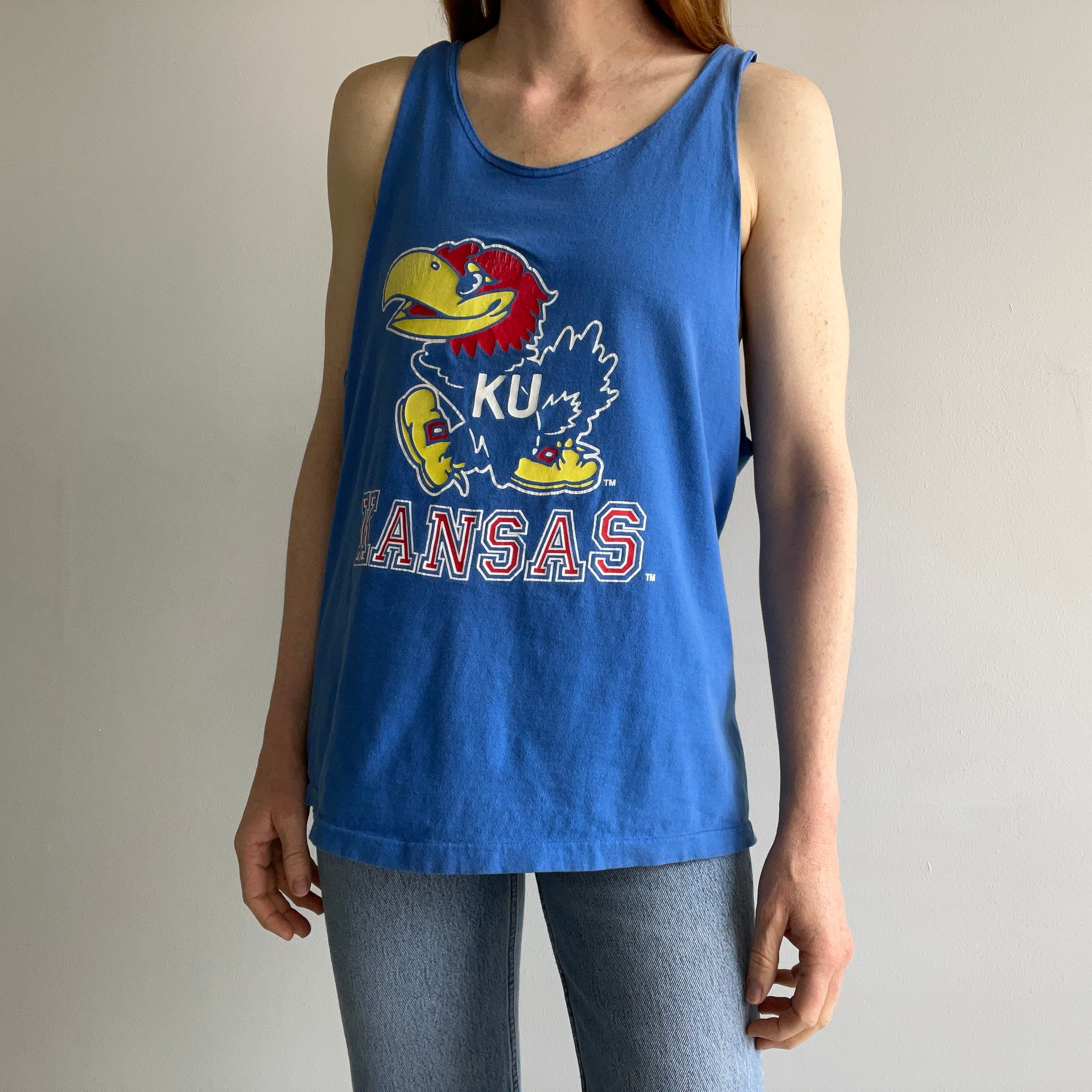 1990s Kansas City Jayhawks Cotton Tank Top