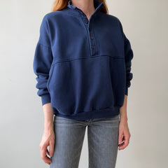 1990's Traverse Bay Pocket Henley Sweatshirt