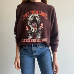 1970/80s Sun Faded Cleveland Browns - Dawg Pound - Sweatshirt by Artex