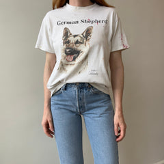 1980/90s Super Paint Stained Good Buddy German Shepard T-Shirt - AWWWWW