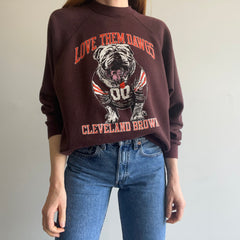 1970/80s Sun Faded Cleveland Browns - Dawg Pound - Sweatshirt by Artex