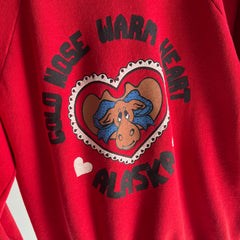 1970/80s Cold Nose, Warm Heart, Alaska Sweatshirt  - OMG