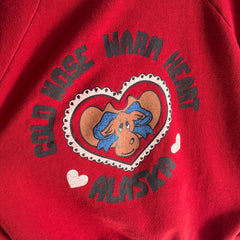 1970/80s Cold Nose, Warm Heart, Alaska Sweatshirt  - OMG