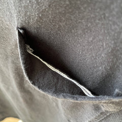 1990s Blank Black Muscle Pocket T Shirt