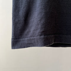 1990s Blank Black Muscle Pocket T Shirt