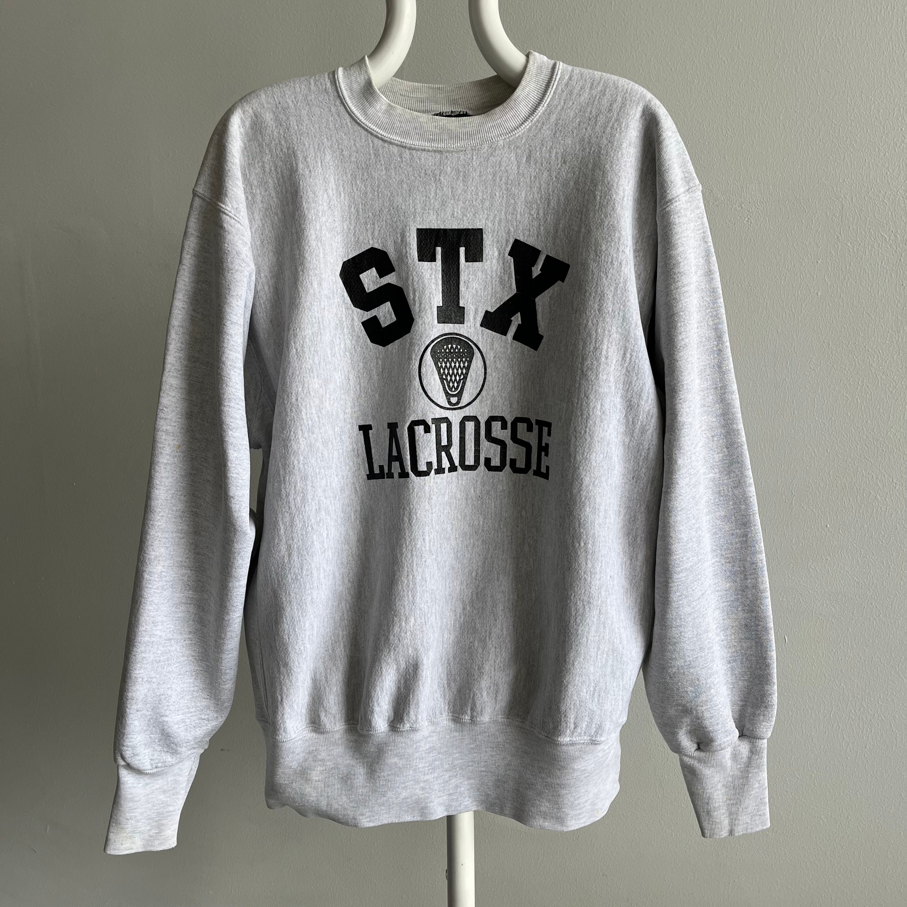 1990s STX Lacrosse Reverse Weave Sweatshirt