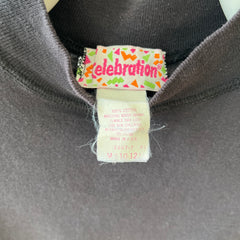 1980s Blank Black Mock Neck Muscle T Shirt