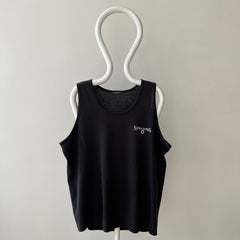 1980s Faded Black Spalding Tank Top