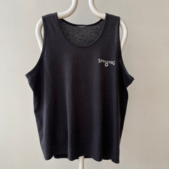 1980s Faded Black Spalding Tank Top