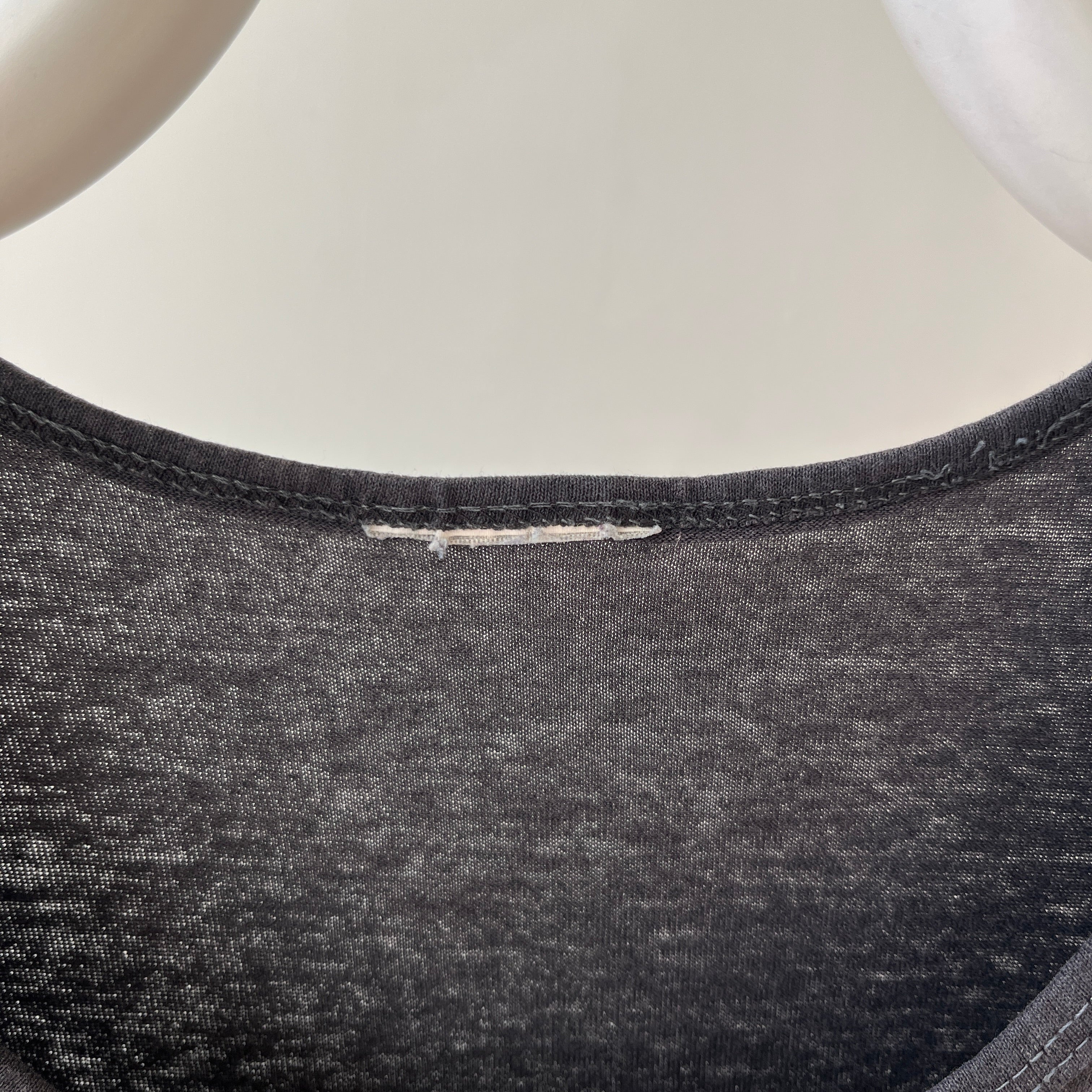 1980s Faded Black Spalding Tank Top