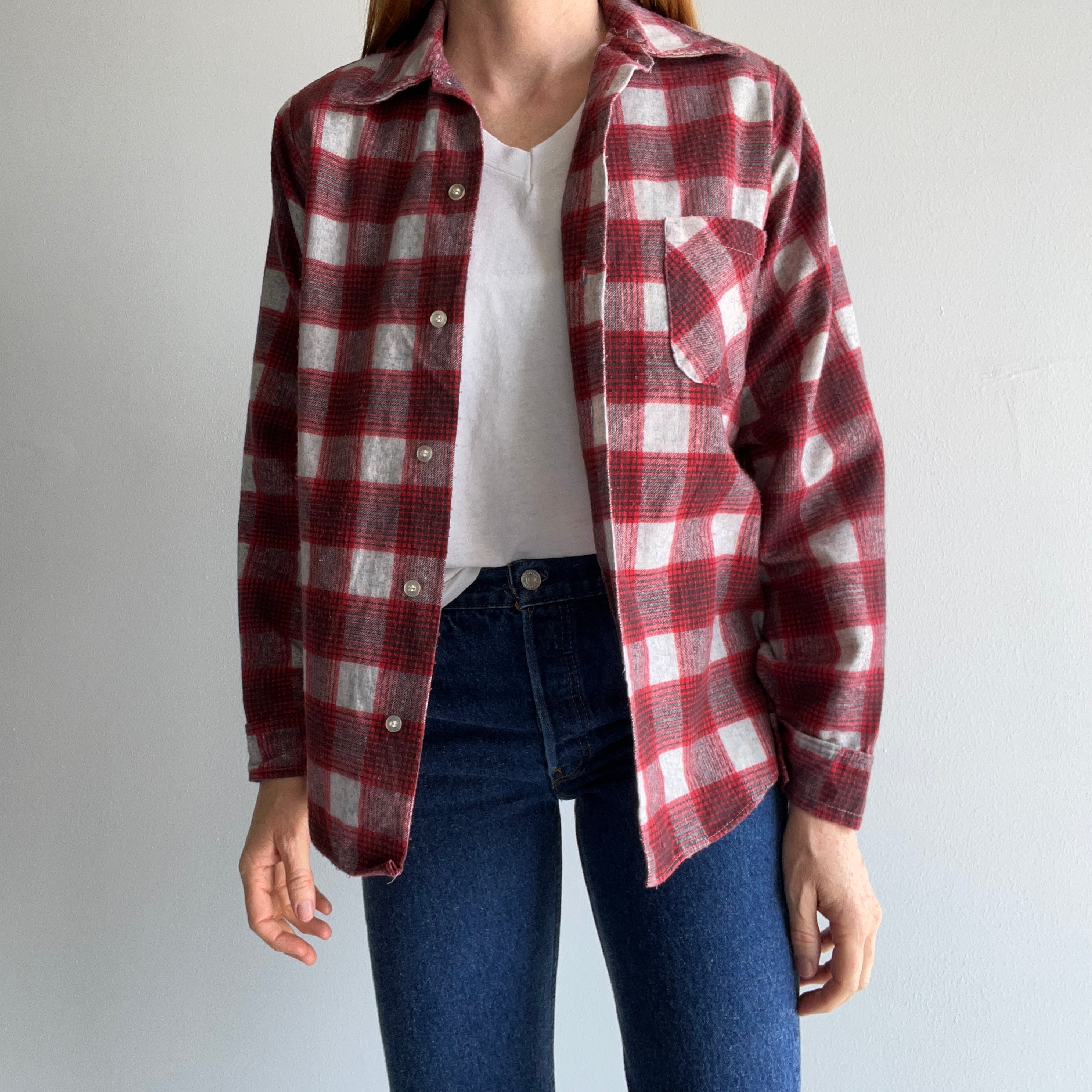 1970s Northway Lightweight Cotton Flannel - USA Made