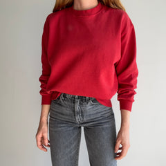 1980/90s Faded Blank Red Sweatshirt