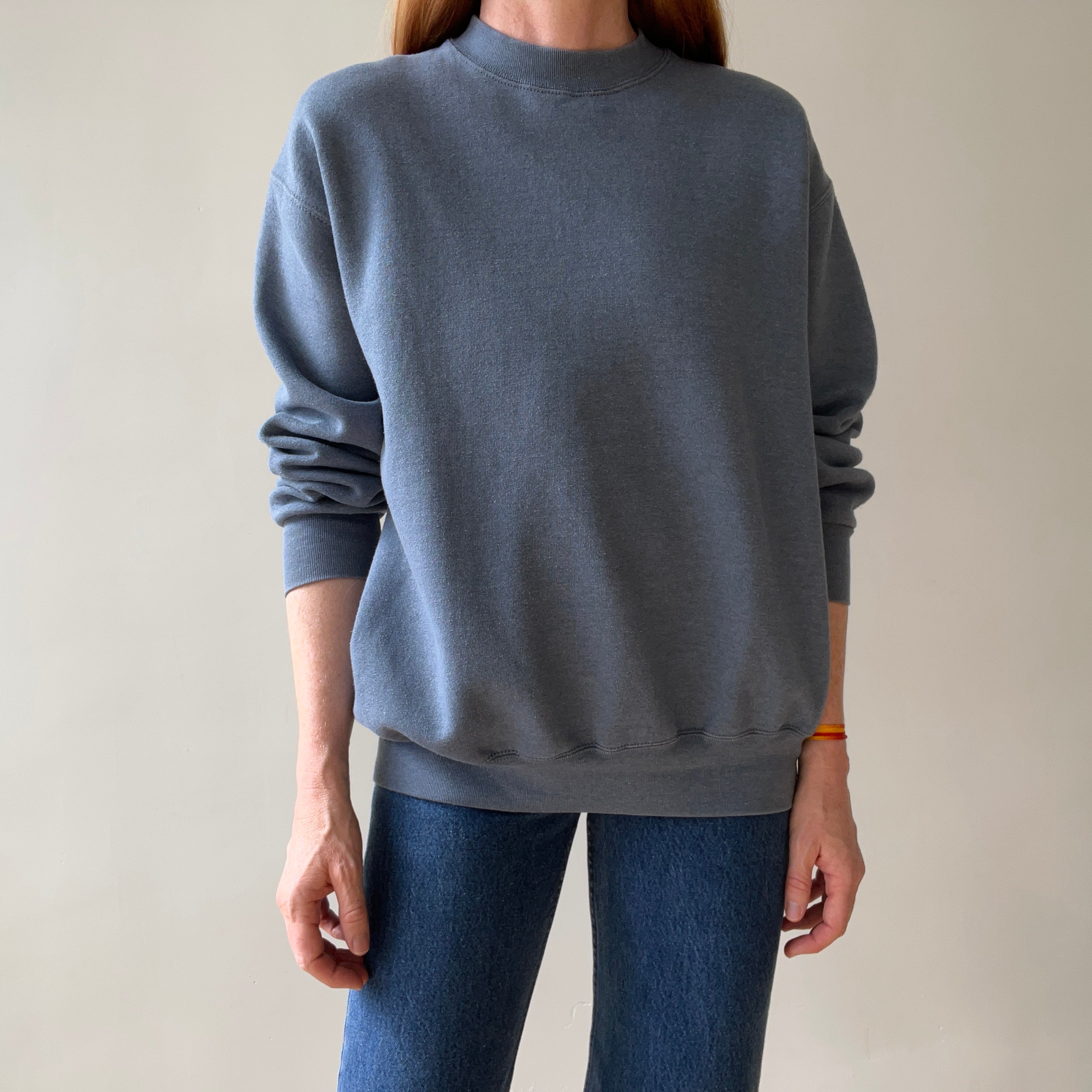1990s Blank Blue/Grey Sweatshirt