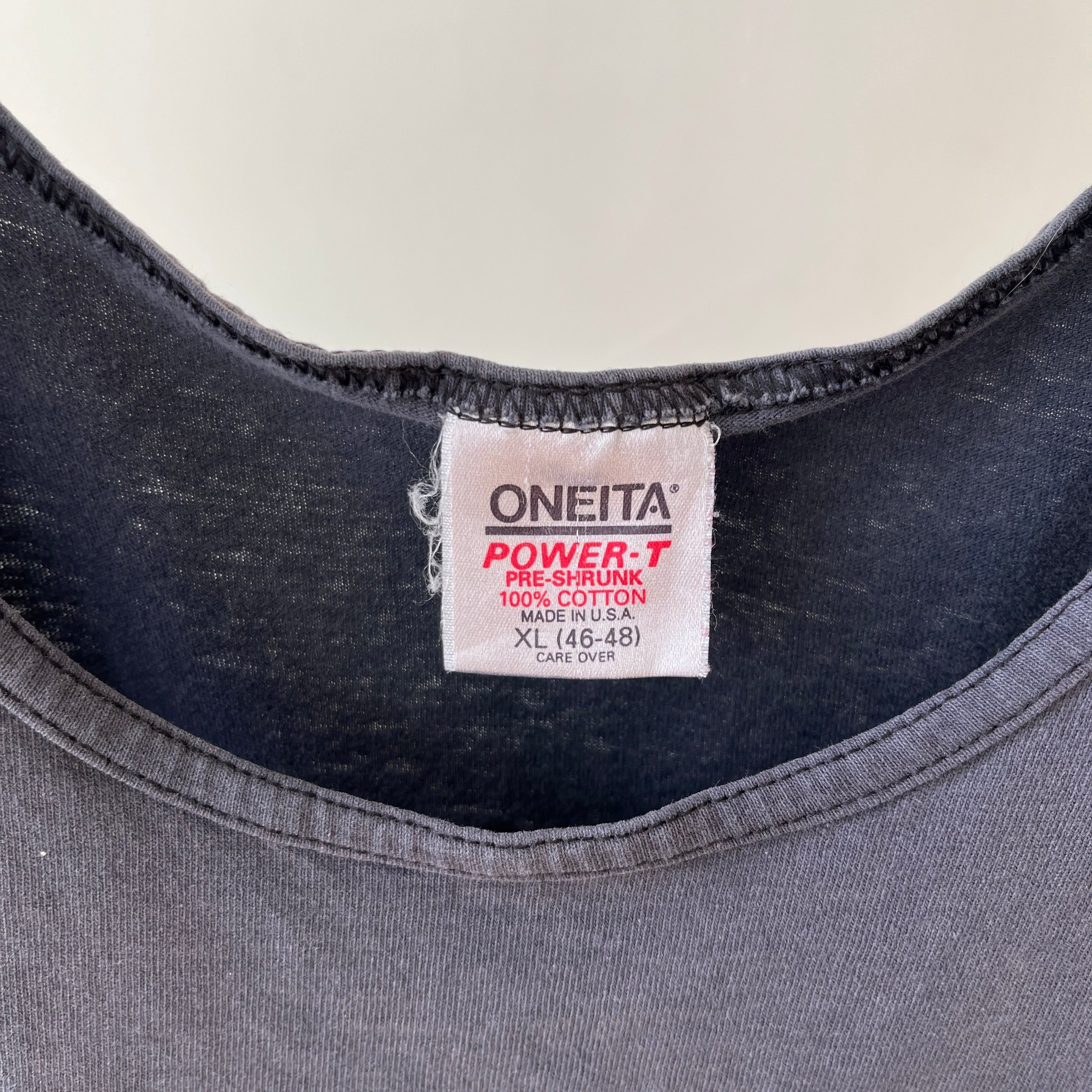 1990s Faded Black Butterfield Stop El Paso, Texas Tank Top