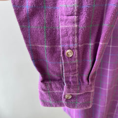 1980s Woolrich Women's Soft Plaid Flannel Shirt