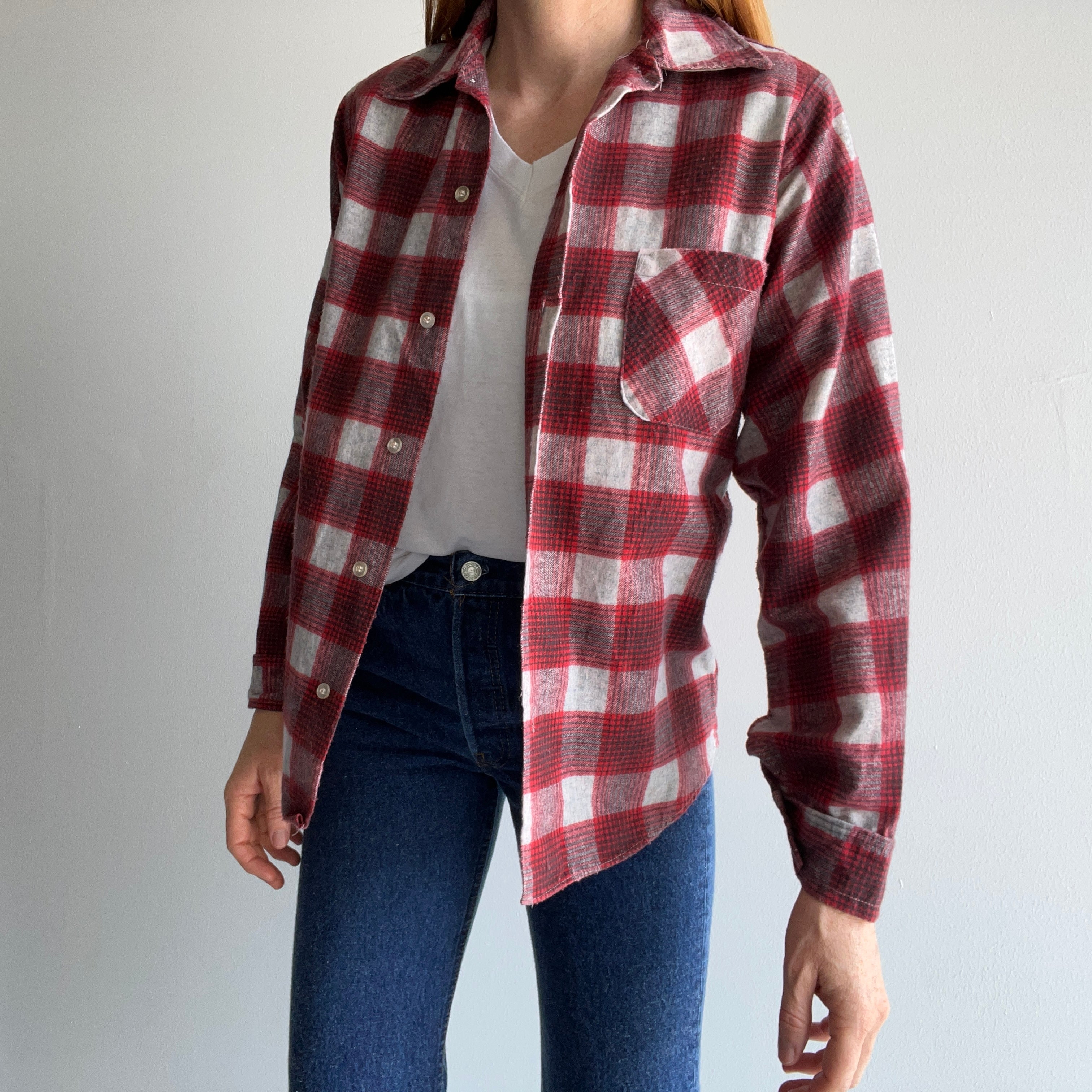 1970s Northway Lightweight Cotton Flannel - USA Made