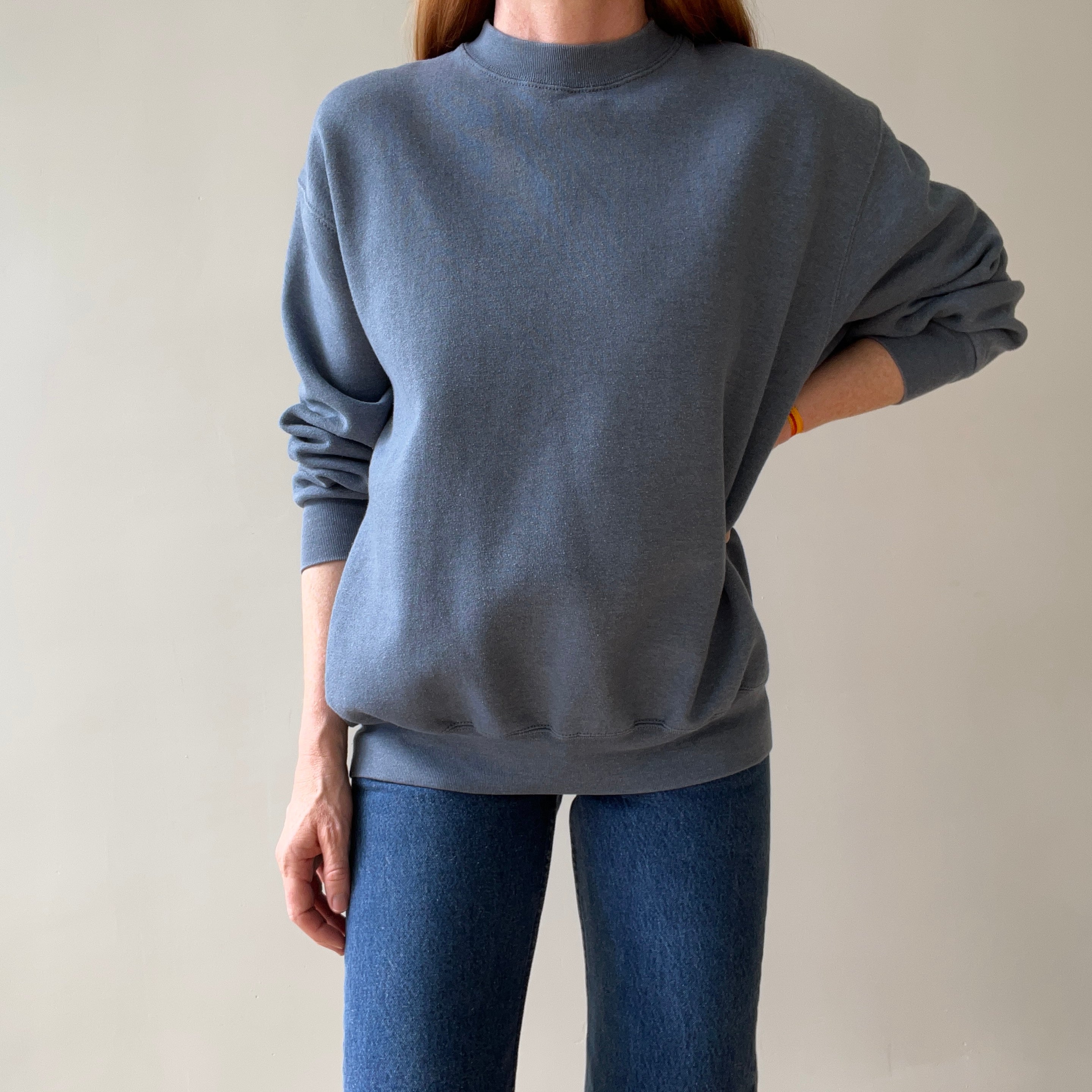 1990s Blank Blue/Grey Sweatshirt