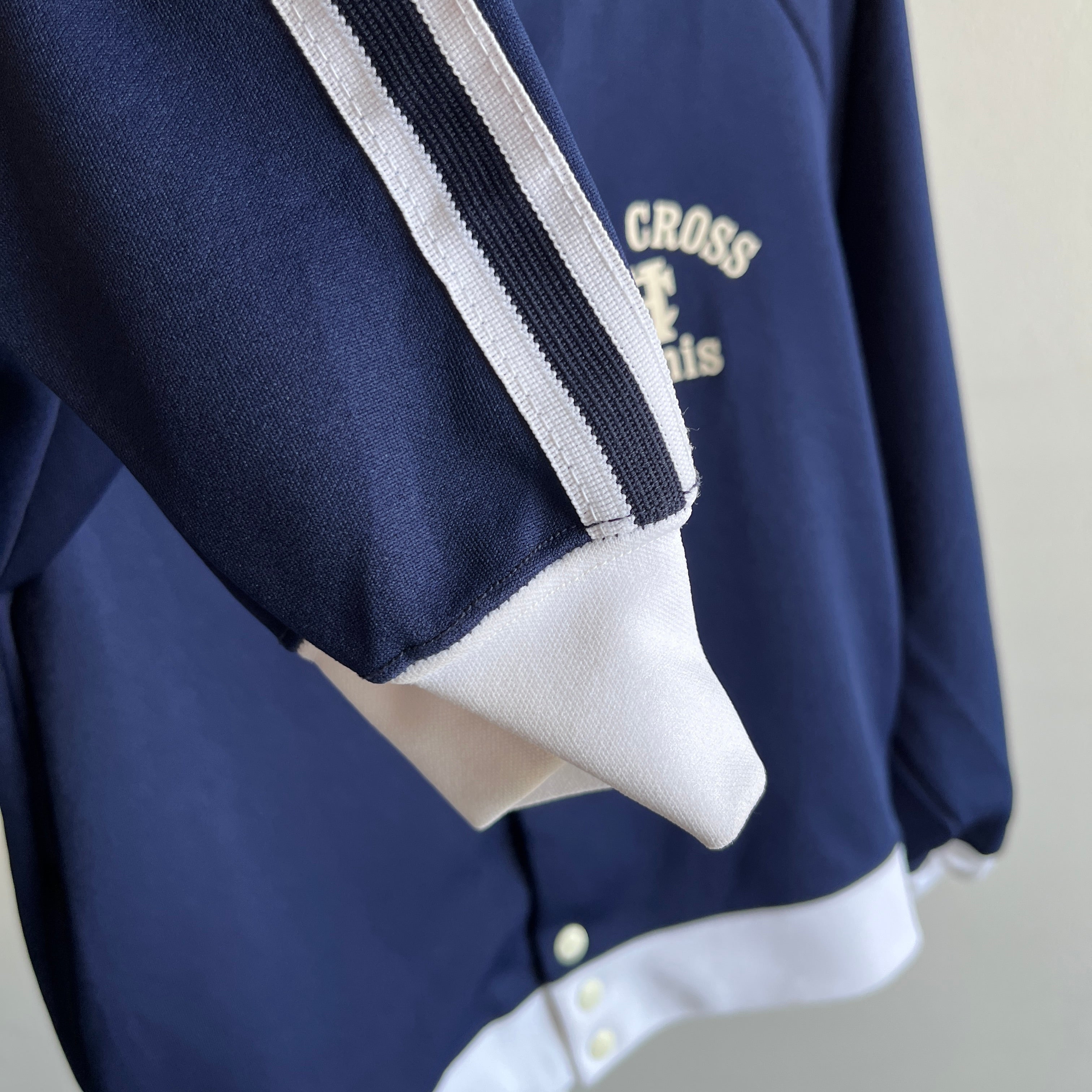 1970s Champion Brand Holy Cross Tennis Snap Up Jacket - Oh My!