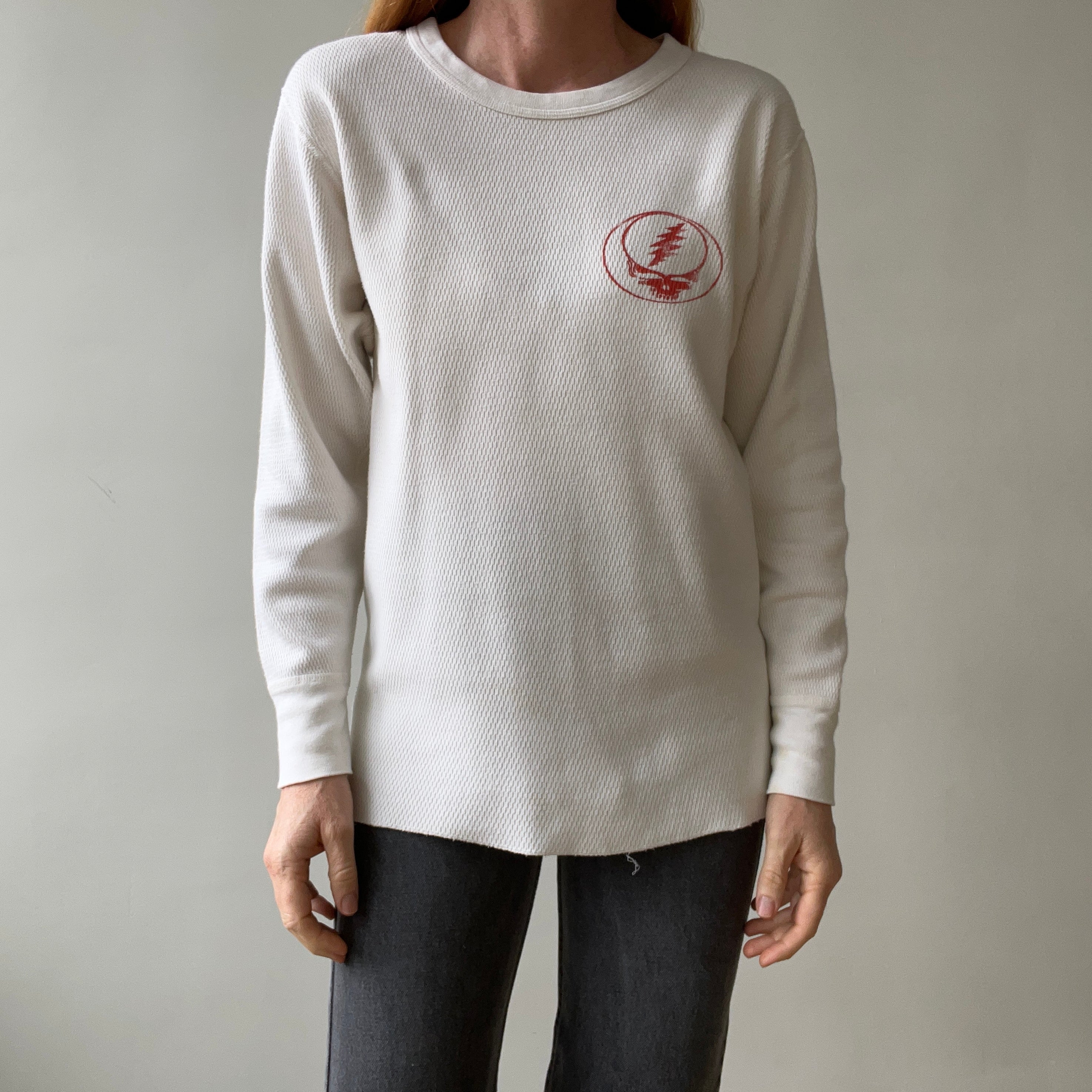1990s Grateful Dead White Thermal Shirt